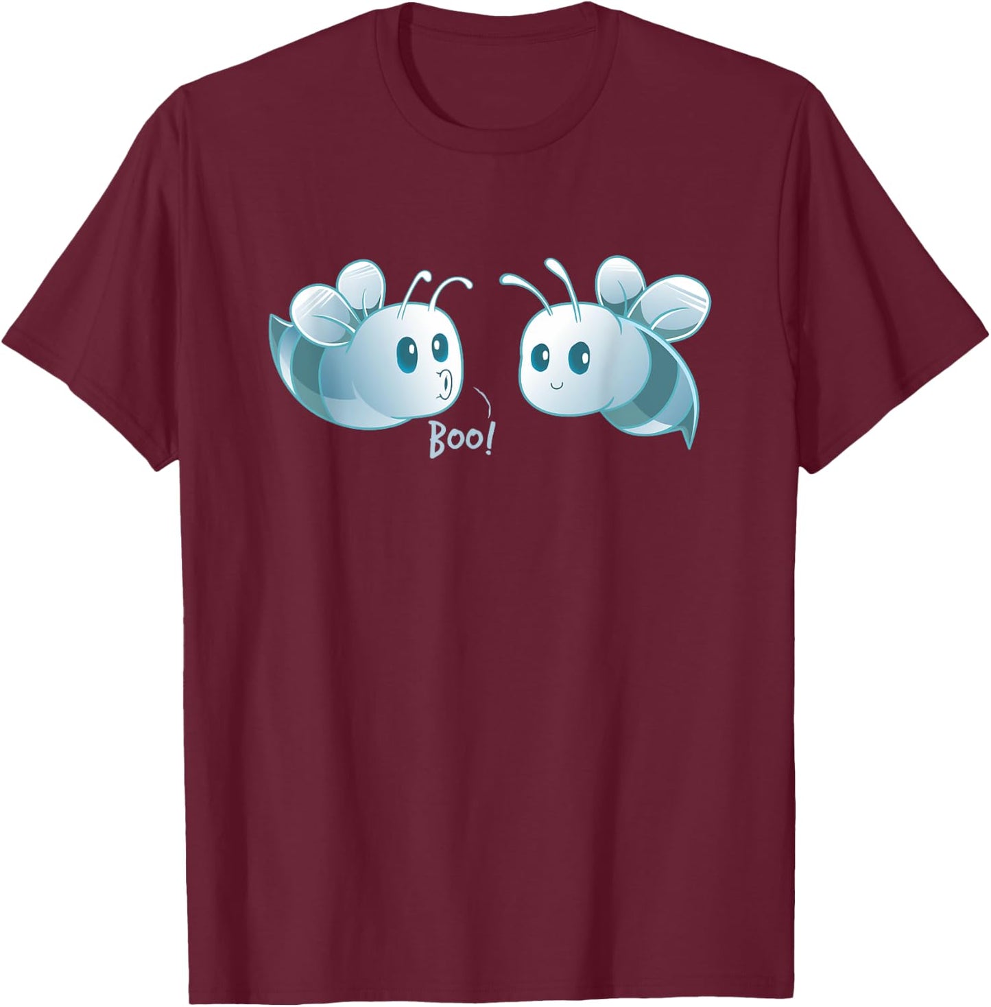 Boo Bees Ghost Women Boobs Beekeeper Bee Lover Halloween T-Shirt - T-Shirt | Maroon