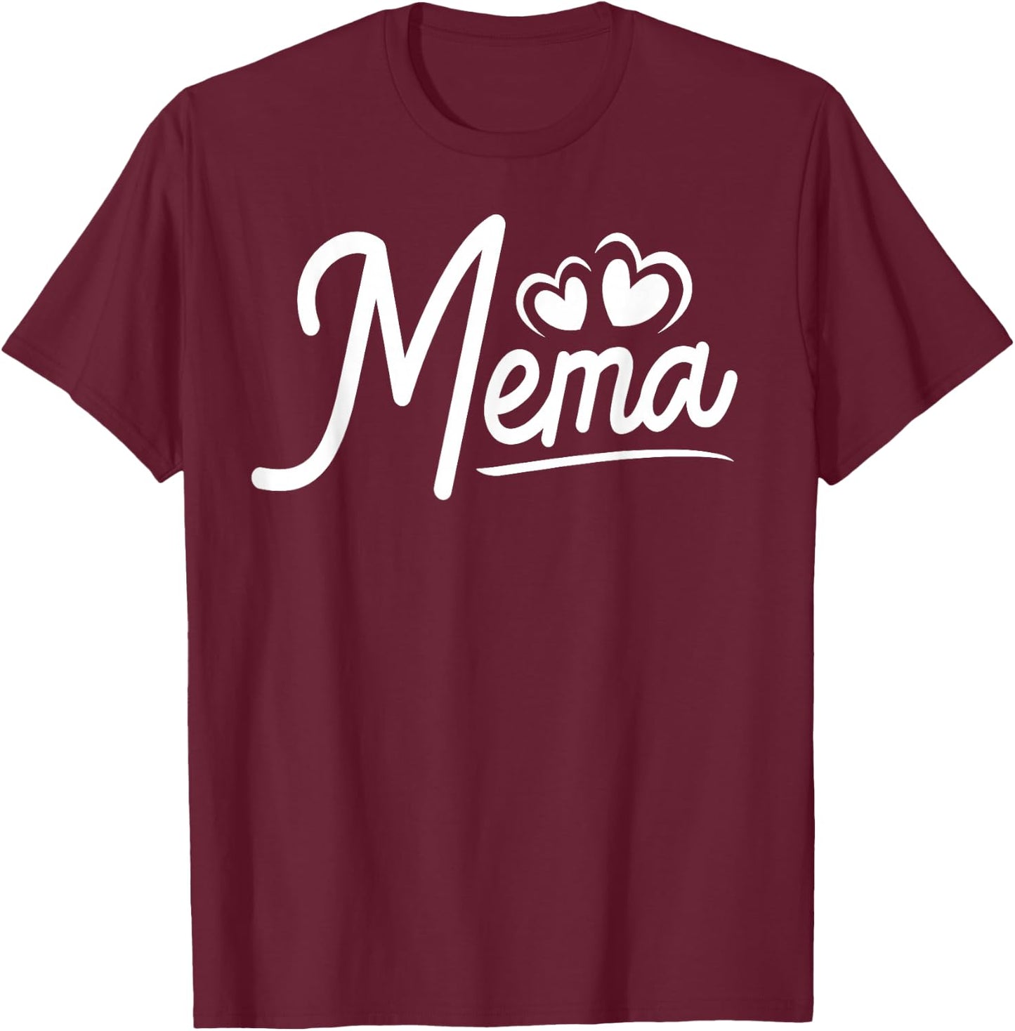 Mema Gifts from Grandchildren Mema Shirts Mema T-Shirt - T-Shirt | Maroon