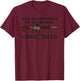 Patriot Patch Co - It's Dangerous To Go Alone M4 T-Shirt - T-Shirt | Maroon