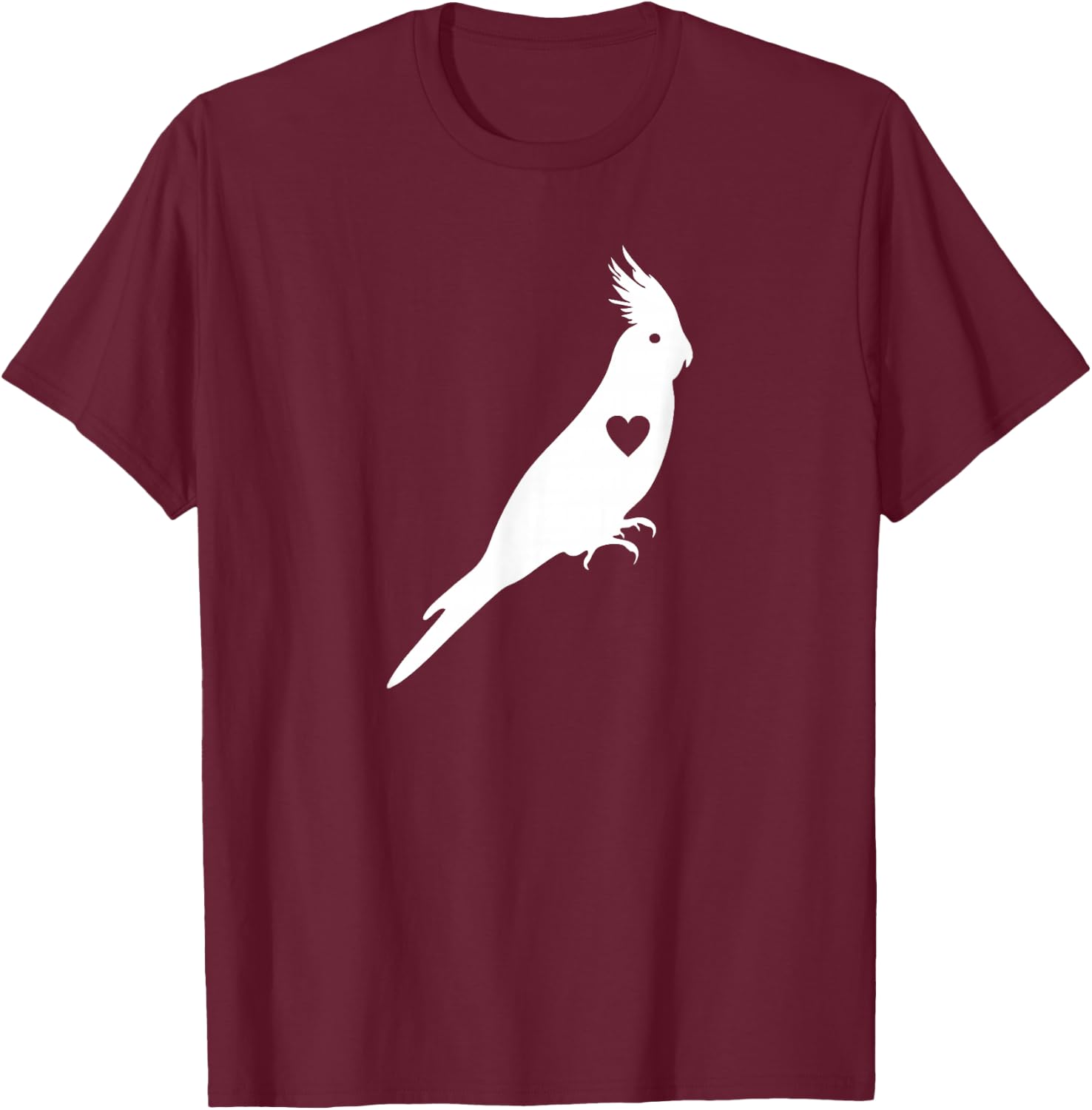 Cockatiel Love - Funny Cute Cockatiel Bird Pet Shirt T-Shirt - T-Shirt | Maroon