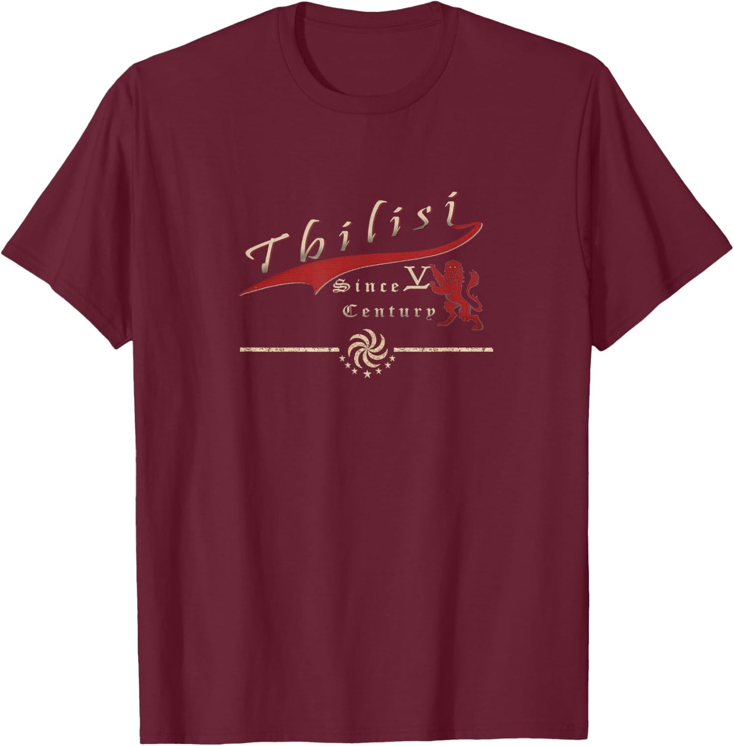 Tbilisi Since V Century T-Shirt - T-Shirt | Maroon