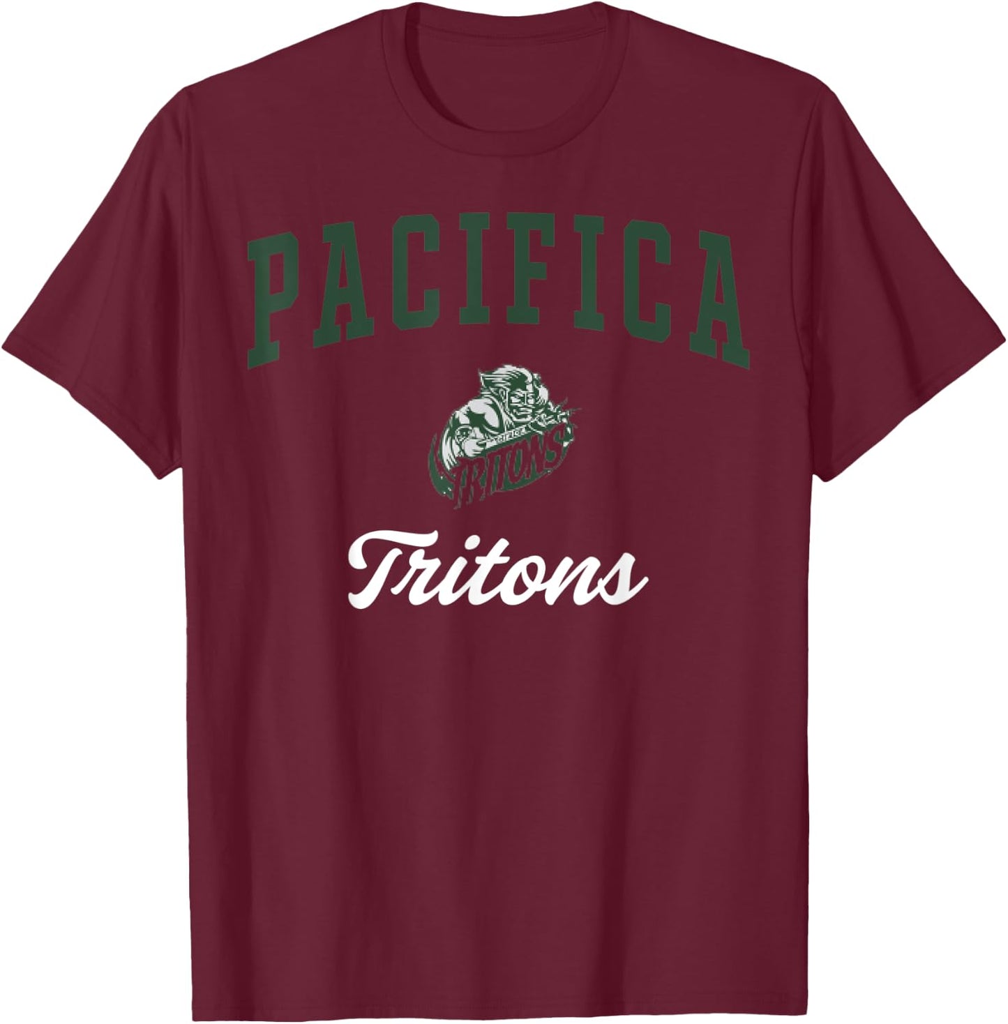 Pacifica High School Tritons C3 T-Shirt - T-Shirt | Maroon