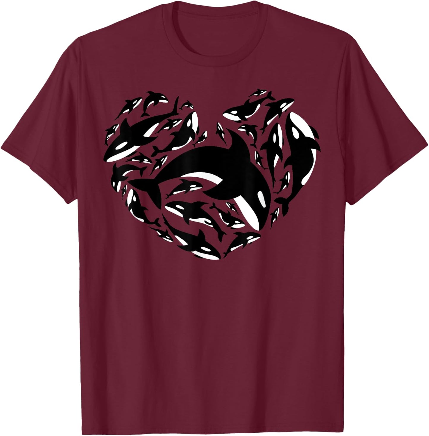Love Orca Gifts Killer Whale T-Shirt - T-Shirt | Maroon
