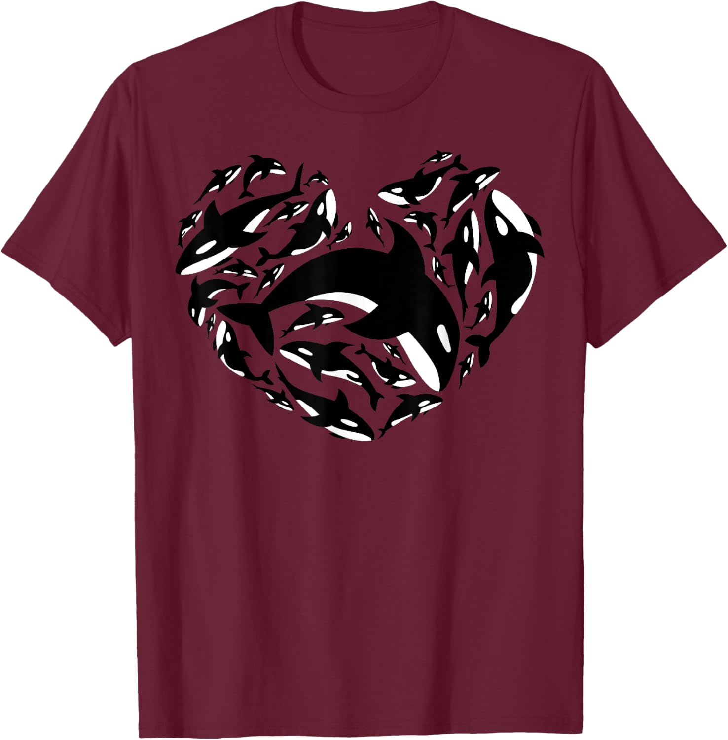 Love Orca Gifts Killer Whale T-Shirt - T-Shirt | Maroon