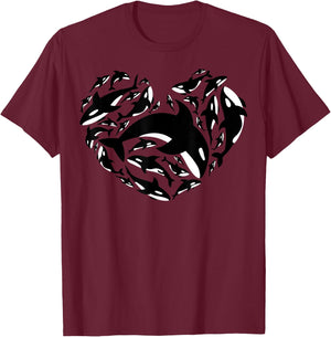 Love Orca Gifts Killer Whale T-Shirt - T-Shirt | Maroon
