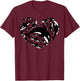 Love Orca Gifts Killer Whale T-Shirt - T-Shirt | Maroon
