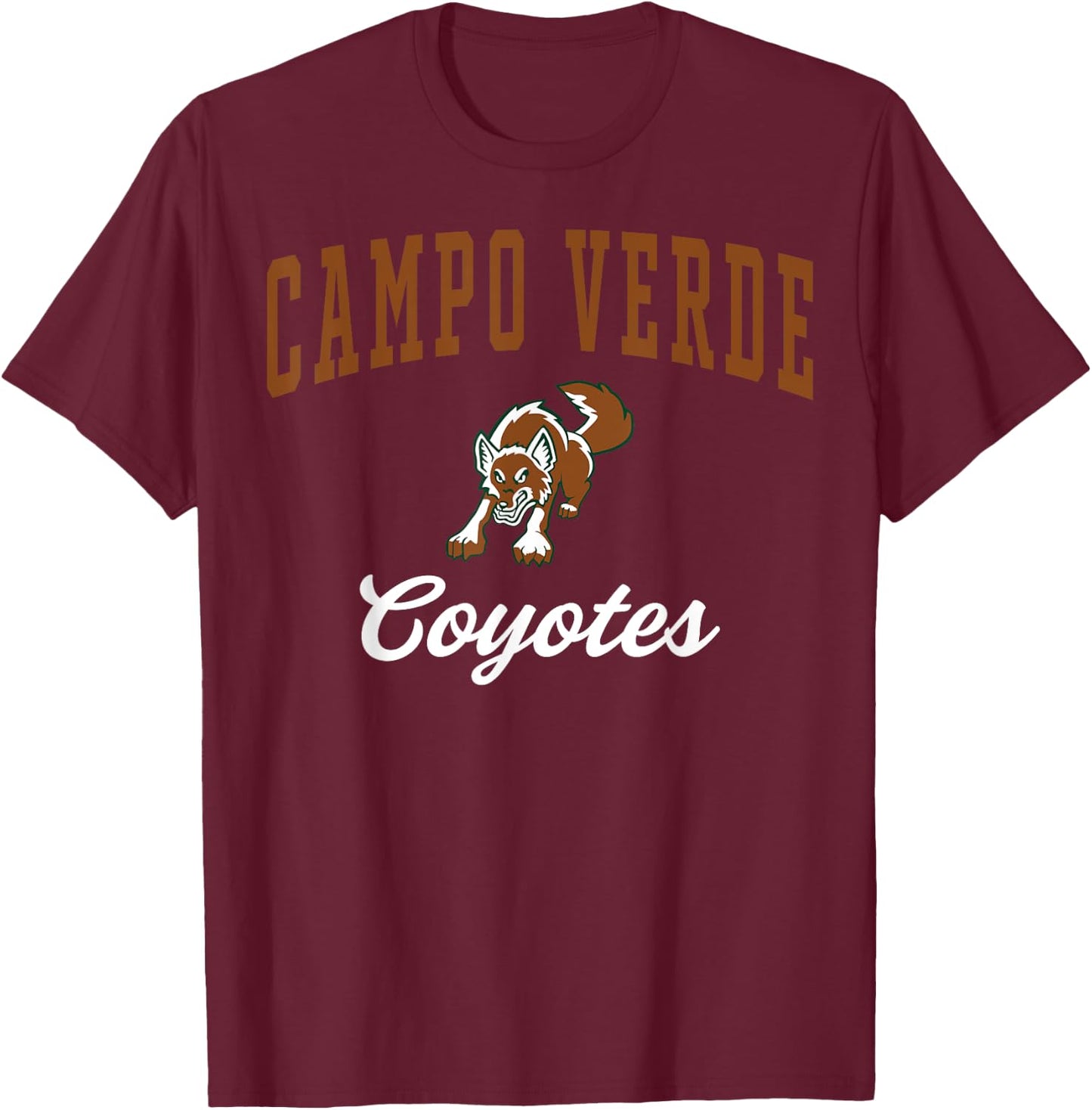 Campo Verde High School Coyotes C3 T-Shirt - T-Shirt | Maroon