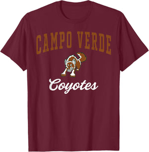 Campo Verde High School Coyotes C3 T-Shirt - T-Shirt | Maroon