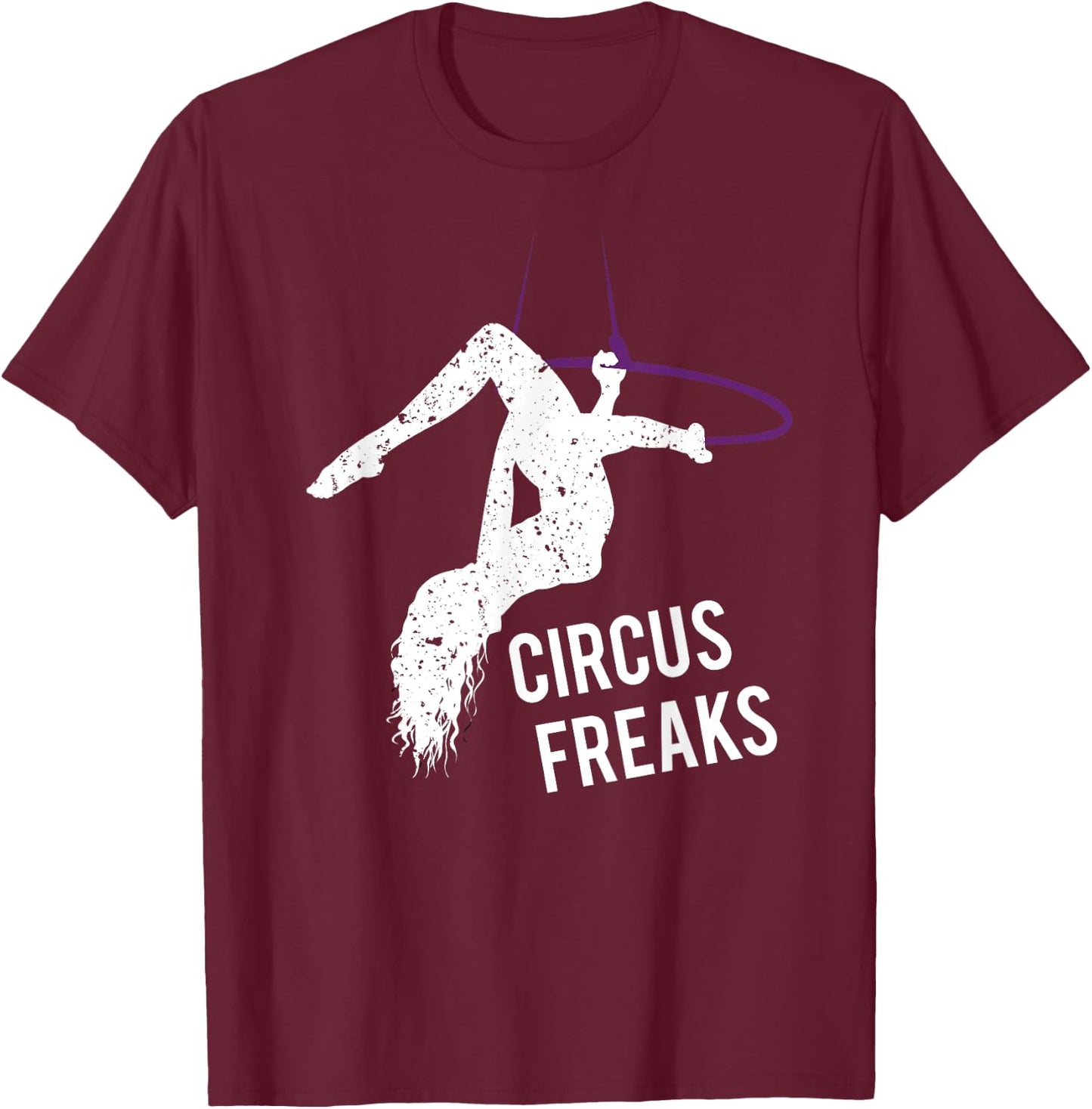 Aerial Arts Clothing, Cute Aerialist Shirts T-Shirt - T-Shirt | Maroon