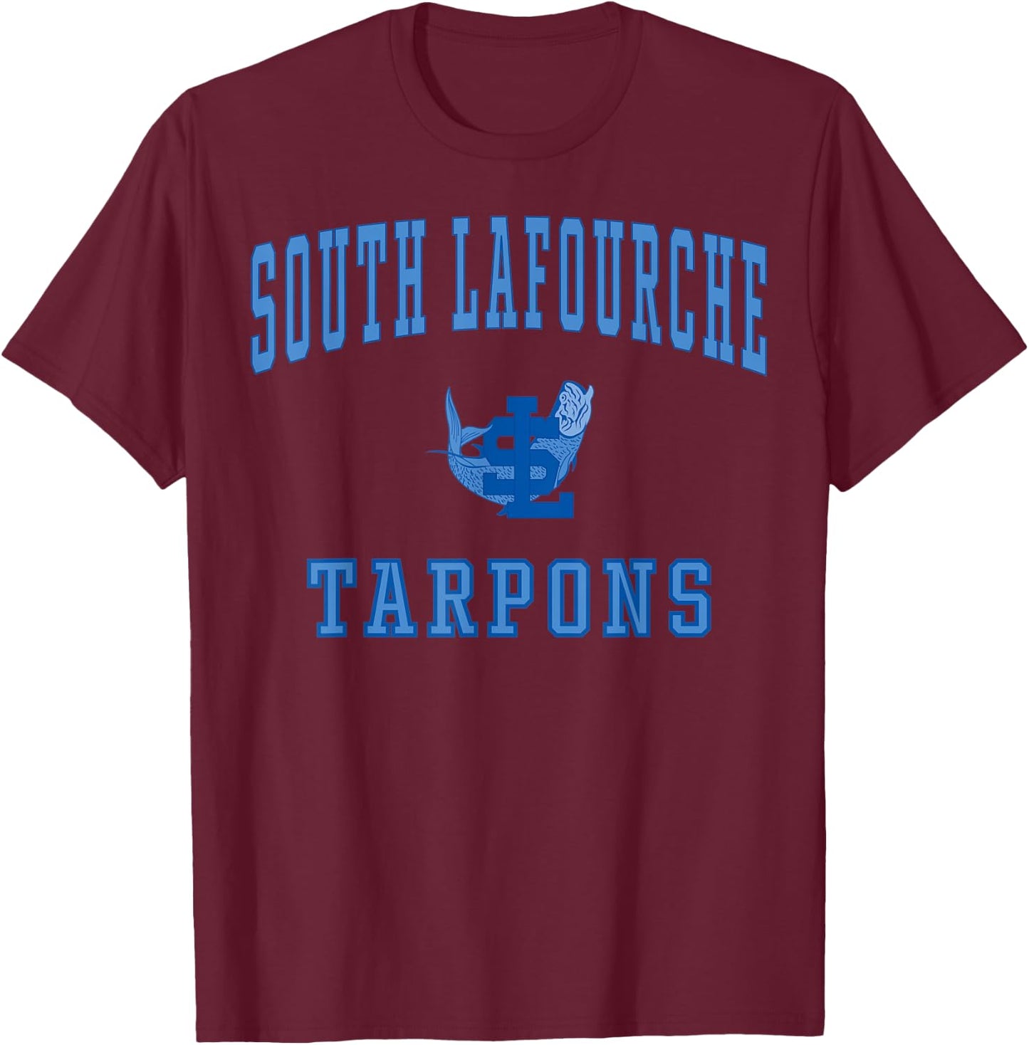 South Lafourche High School Tarpons C1 T-Shirt - T-Shirt | Maroon