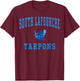 South Lafourche High School Tarpons C1 T-Shirt - T-Shirt | Maroon