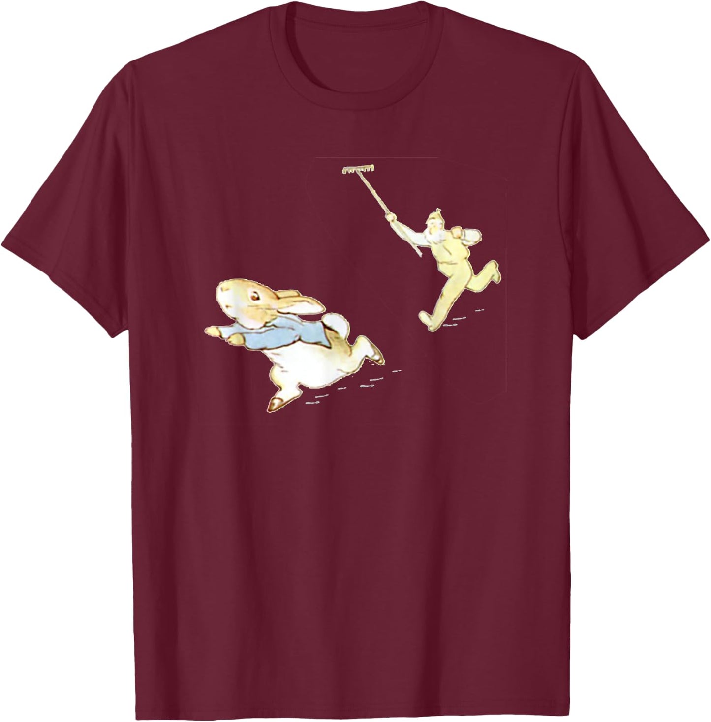 Chased by Mr. McGregor T-Shirt - T-Shirt | Maroon