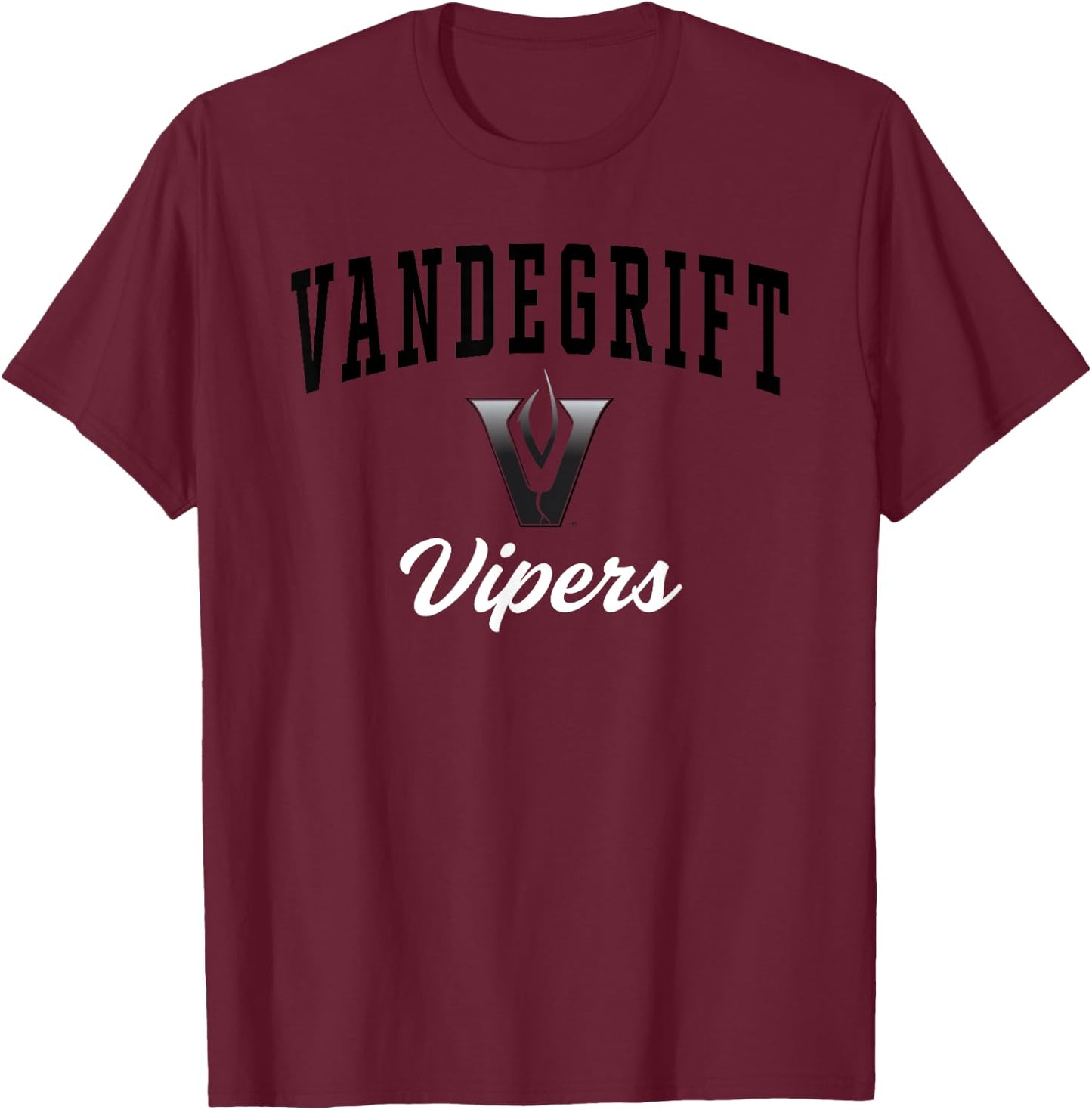 Vandegrift High School Vipers C3 T-Shirt - T-Shirt | Maroon