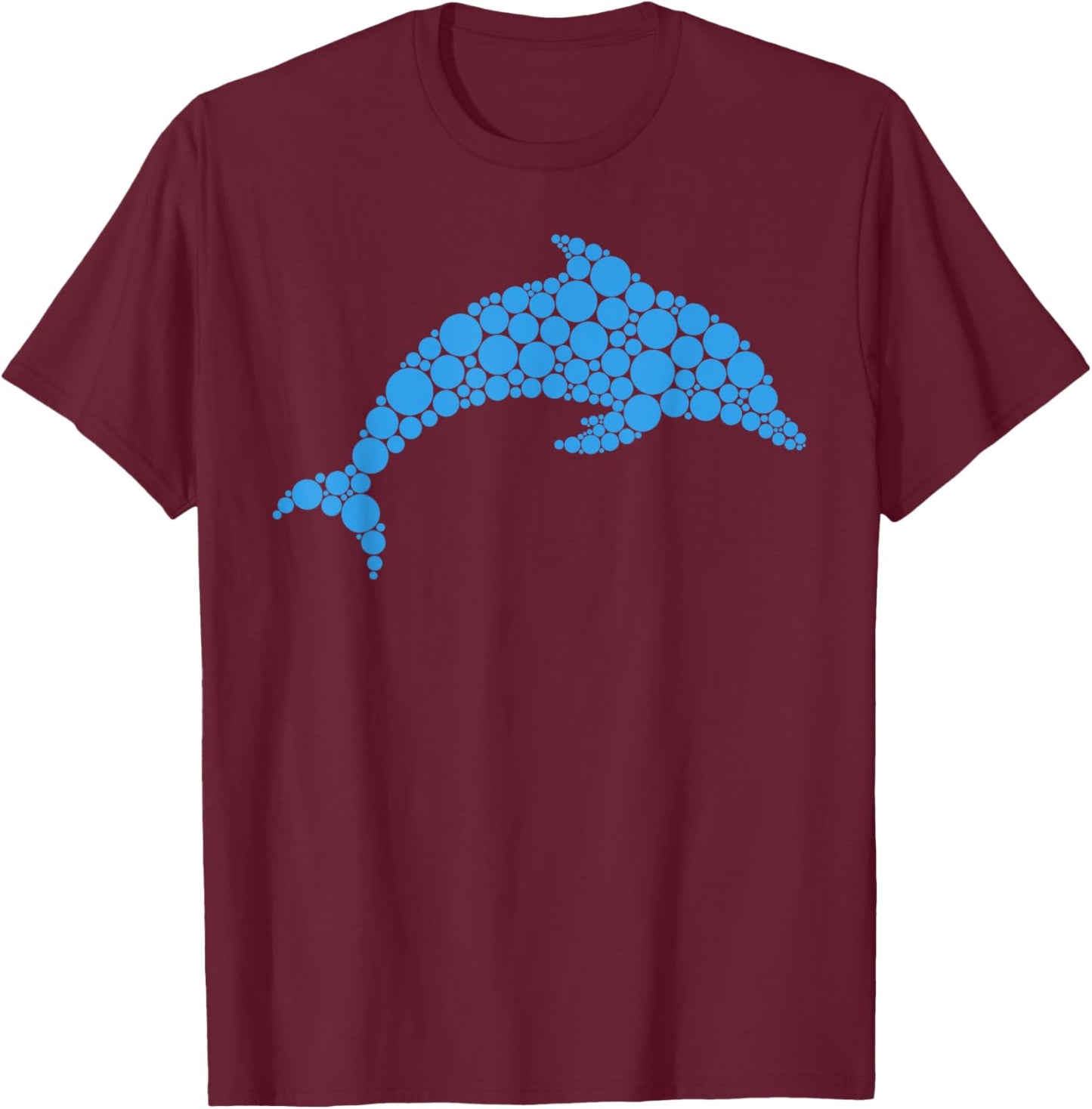 Funny Dolphin Lovers Polka Dot Happy Dot Day Girls Boys Kids T-Shirt - T-Shirt | Maroon