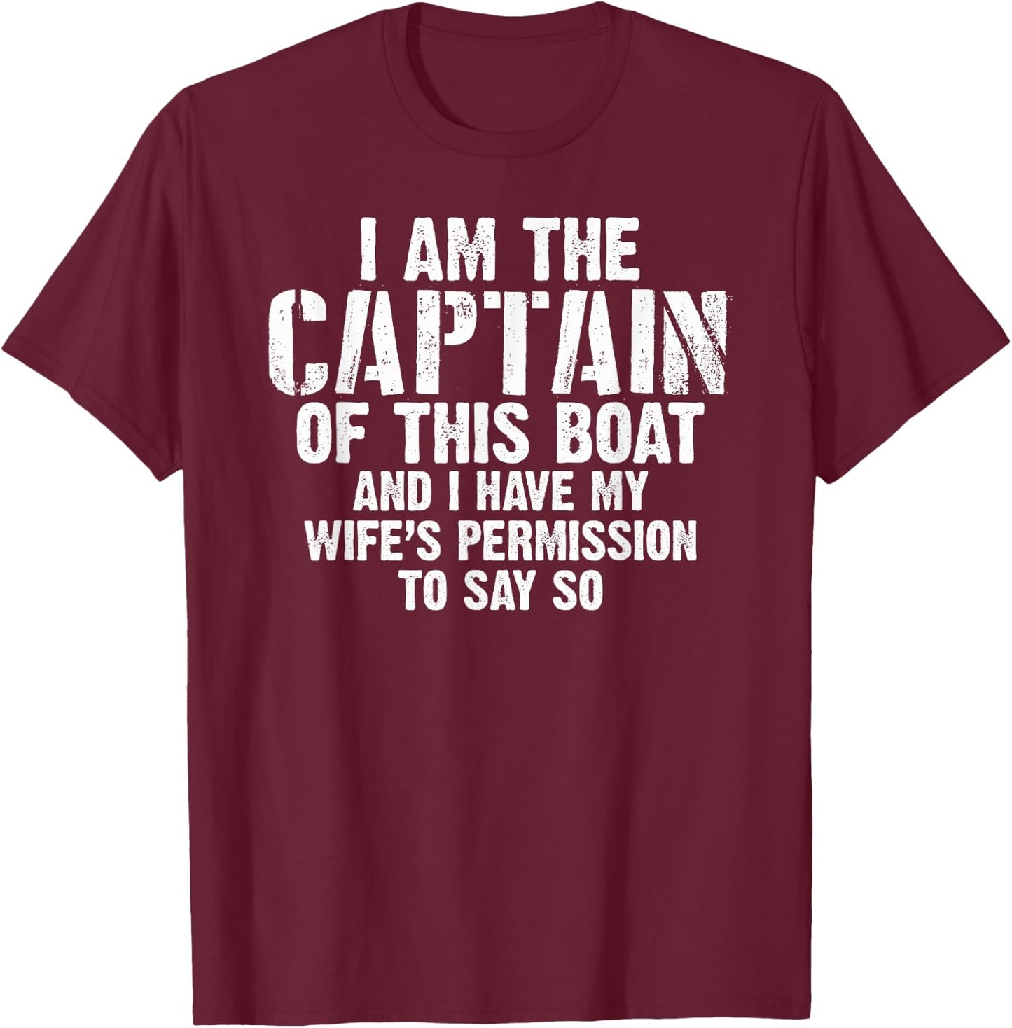 Boat Captain Shirt T-Shirt - T-Shirt | Maroon