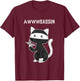 Awwsassin Funny Ninja Kitty Cat Assassin Pun T Shirt T-Shirt - T-Shirt | Maroon