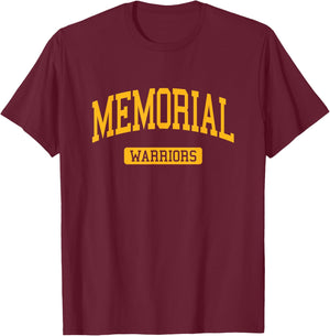 Memorial High School HS Frisco TX Varsity Sports T-Shirt - T-Shirt | Maroon