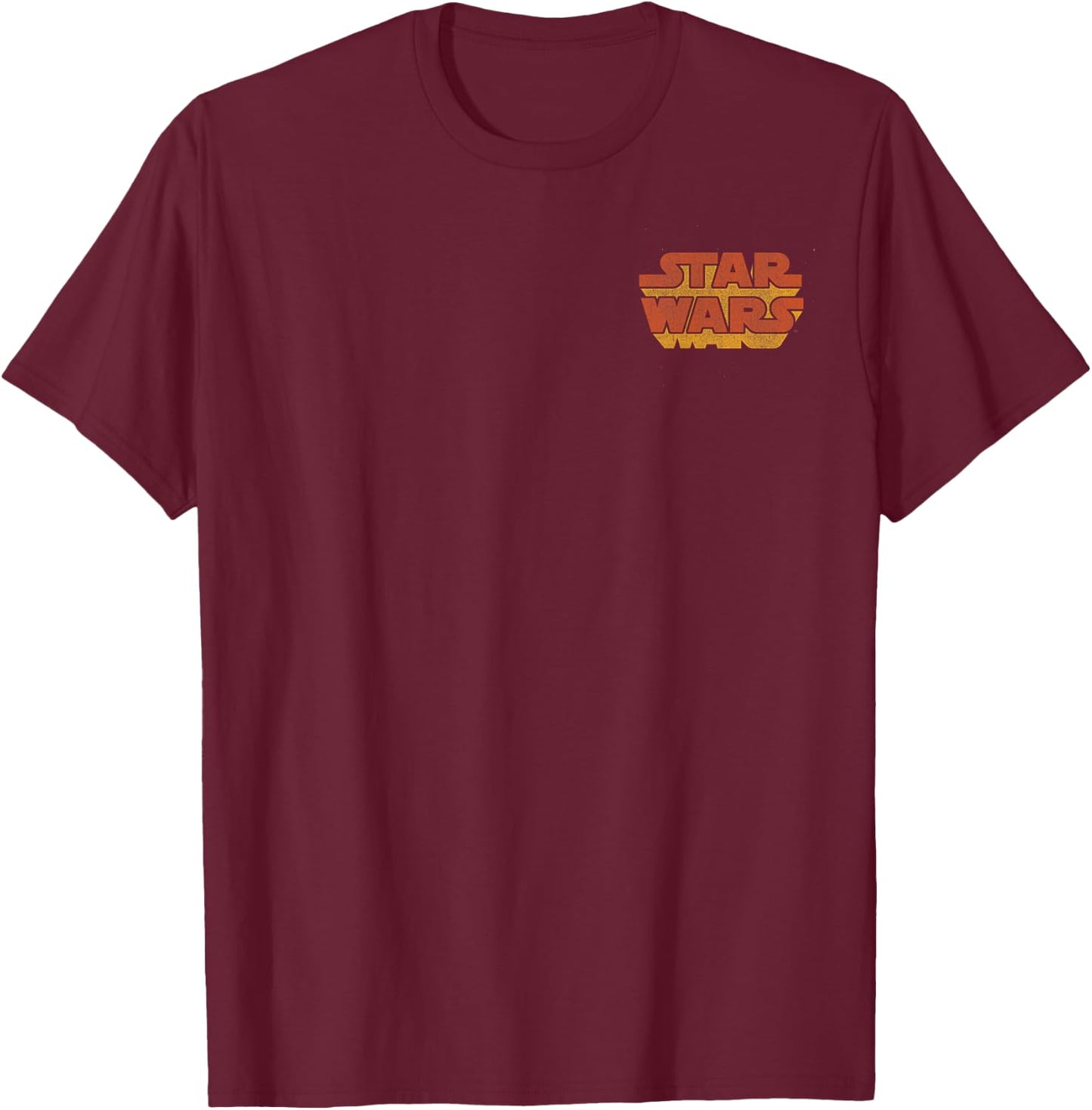 Star Wars Darth Vader Reaching Circle Portrait Front & Back T-Shirt - T-Shirt | Maroon