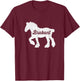 Brabant Draft Horse Shirt T-Shirt - T-Shirt | Maroon
