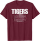 Wills Point Tigers USA Flag Pride T-Shirt - T-Shirt | Maroon