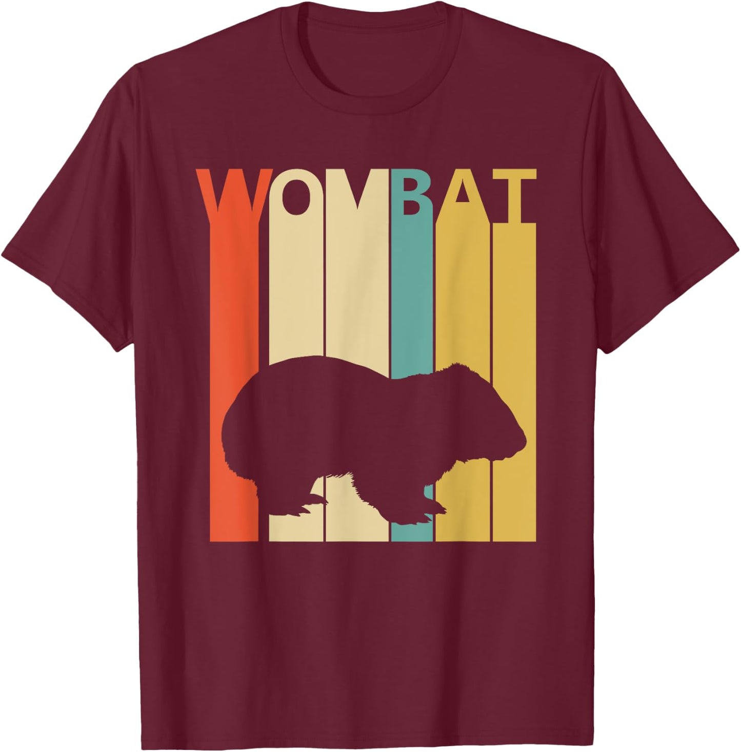 Spirit Animal Wombat Shirt - Vintage Wombat T-Shirt - T-Shirt | Maroon