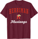 Herriman High School Mustangs C3 T-Shirt - T-Shirt | Maroon