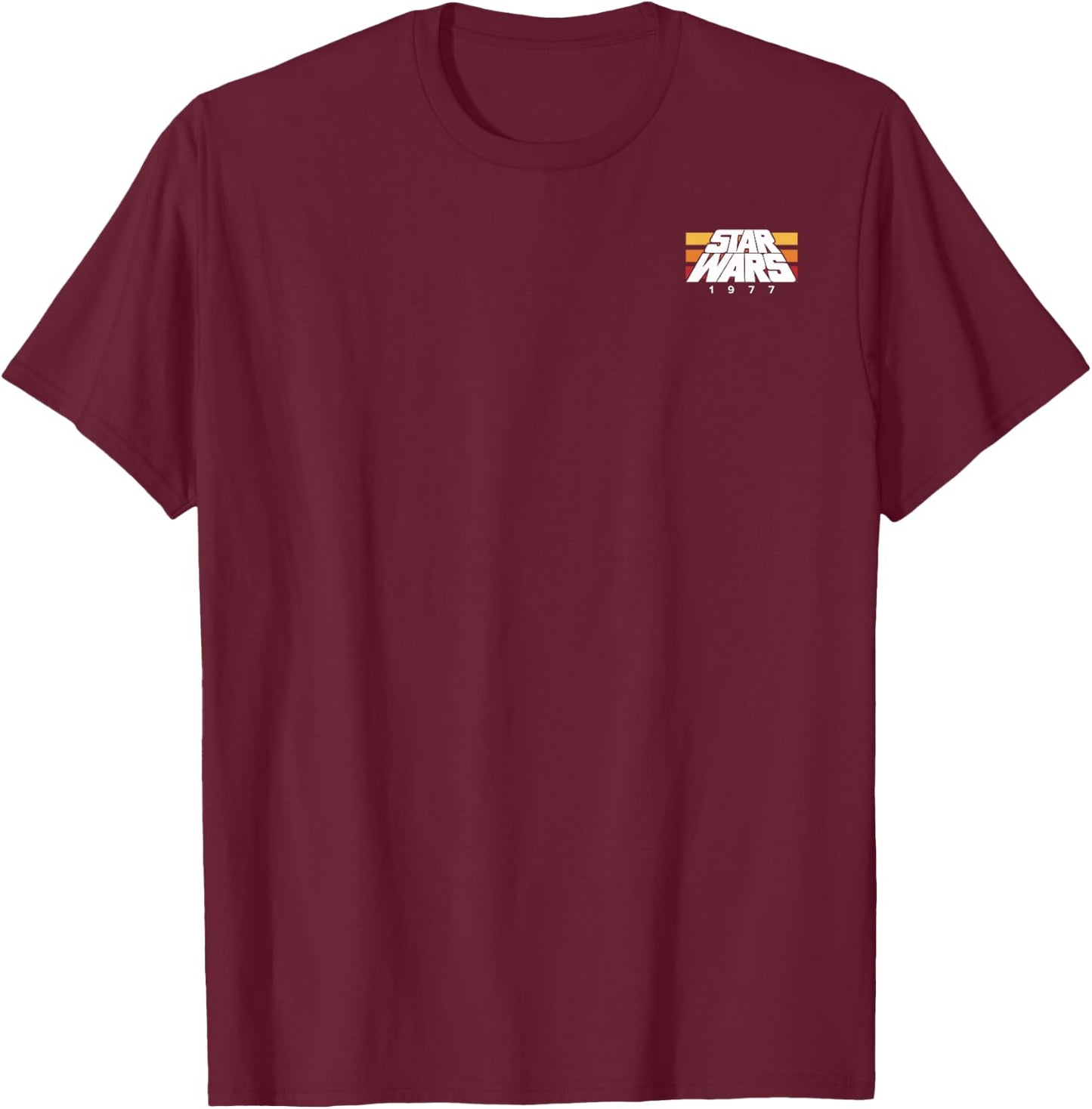 Star Wars 1977 Pocket Logo T-Shirt - T-Shirt | Maroon