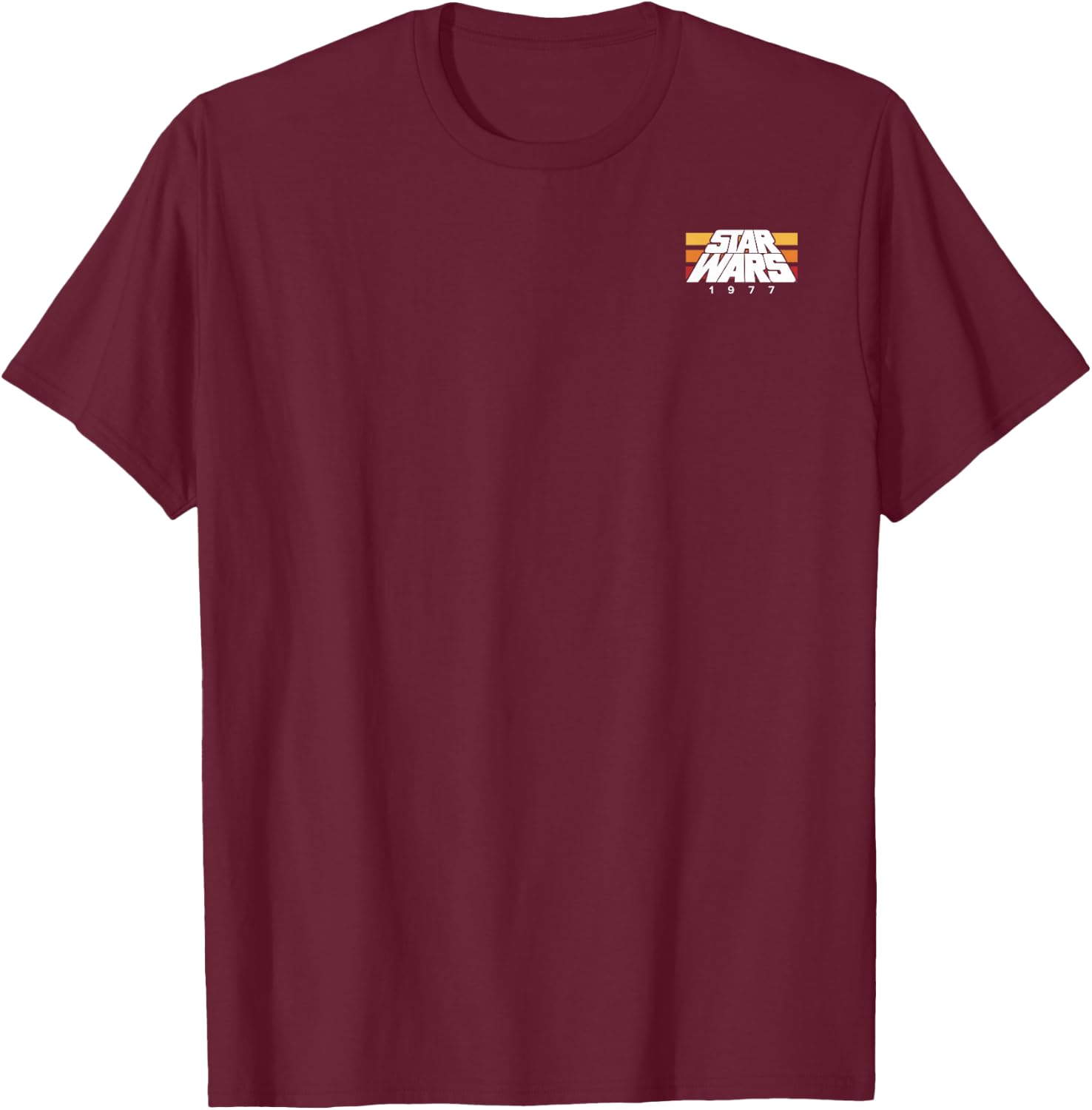 Star Wars 1977 Pocket Logo T-Shirt - T-Shirt | Maroon