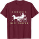 I Drive a Mini Pooper | Trending Miniature Horse T-Shirt - T-Shirt | Maroon