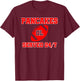 Pancakes Served 24/7 Offensive Lineman Football Team T-Shirt - T-Shirt | Maroon