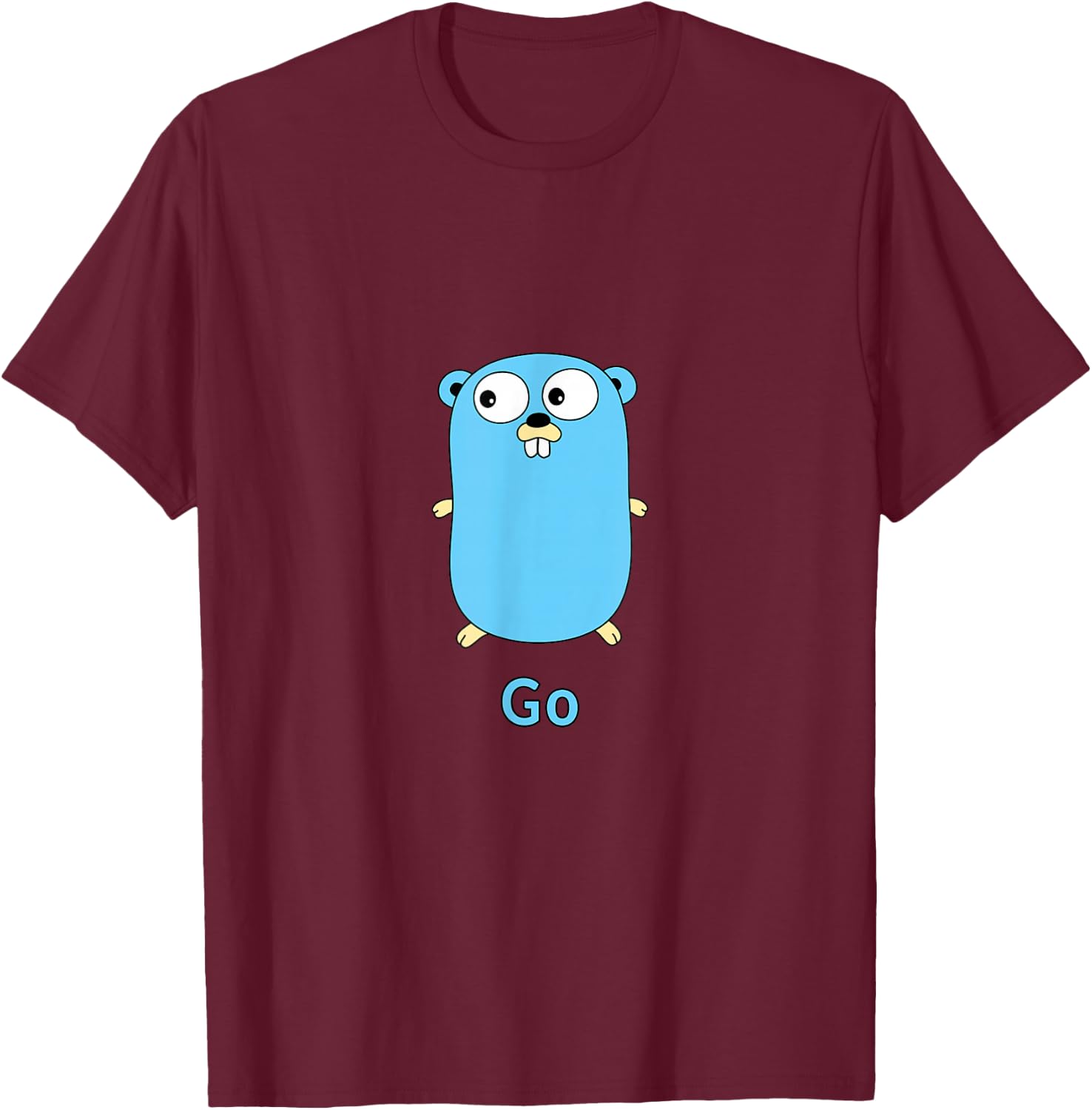 Golang gopher T-Shirt - T-Shirt | Maroon