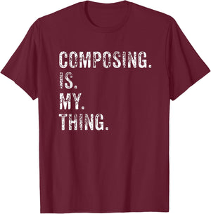 Composer - Music Composer Gift T-Shirt - T-Shirt | Maroon