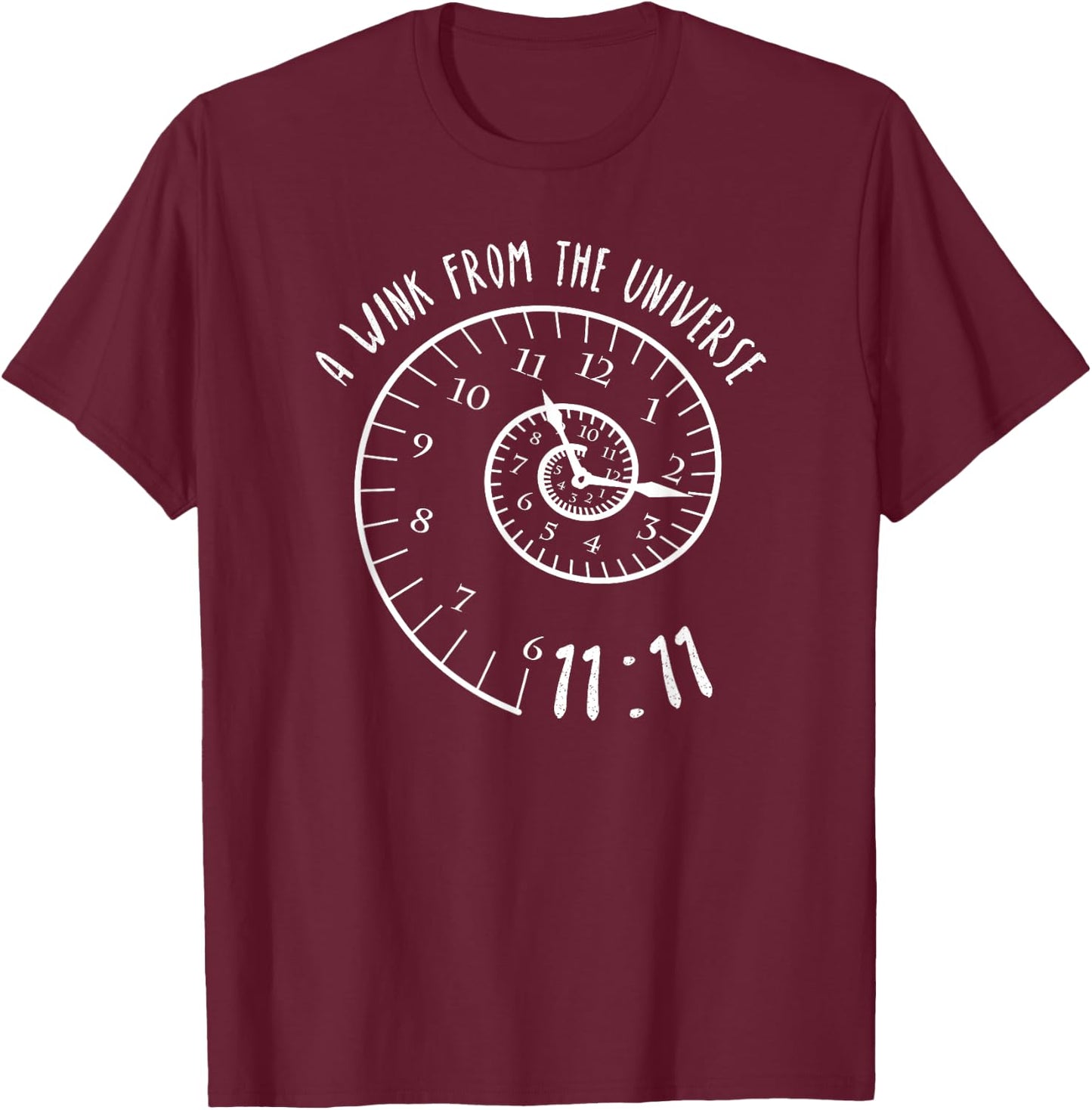 Synchronicity Numerology Manifestation Numbers 1111 Shirt T-Shirt - T-Shirt | Maroon