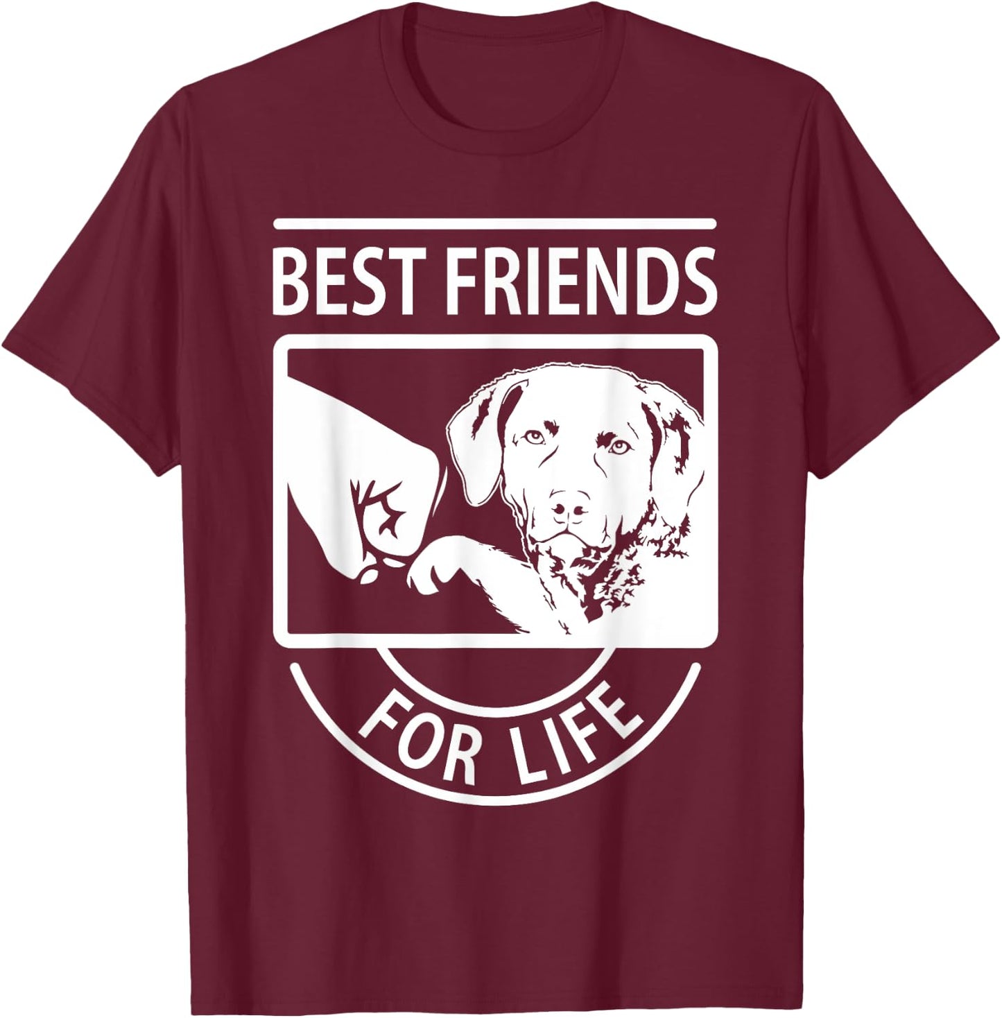 Chesapeake Bay Retriever Best Friend For Life T-Shirt - T-Shirt | Maroon