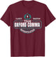 Funny Grammar Police I Team Oxford Comma T-Shirt - T-Shirt | Maroon