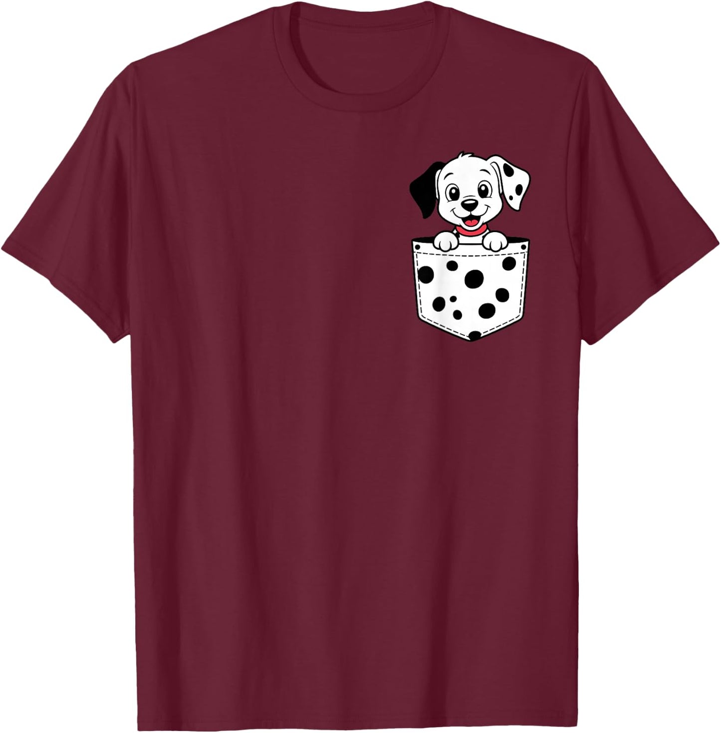 Dalmatian Costume Women Kids Dalmatian Dog Lover T-Shirt - T-Shirt | Maroon