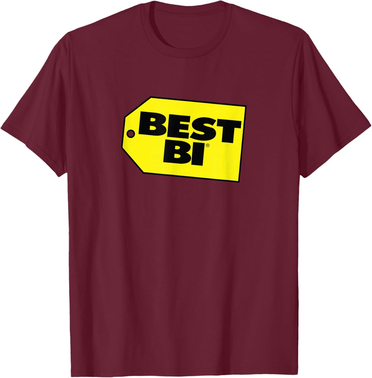 Bisexual Best Bi – Funny LGBTQ+ Pride T-Shirt - T-Shirt | Maroon