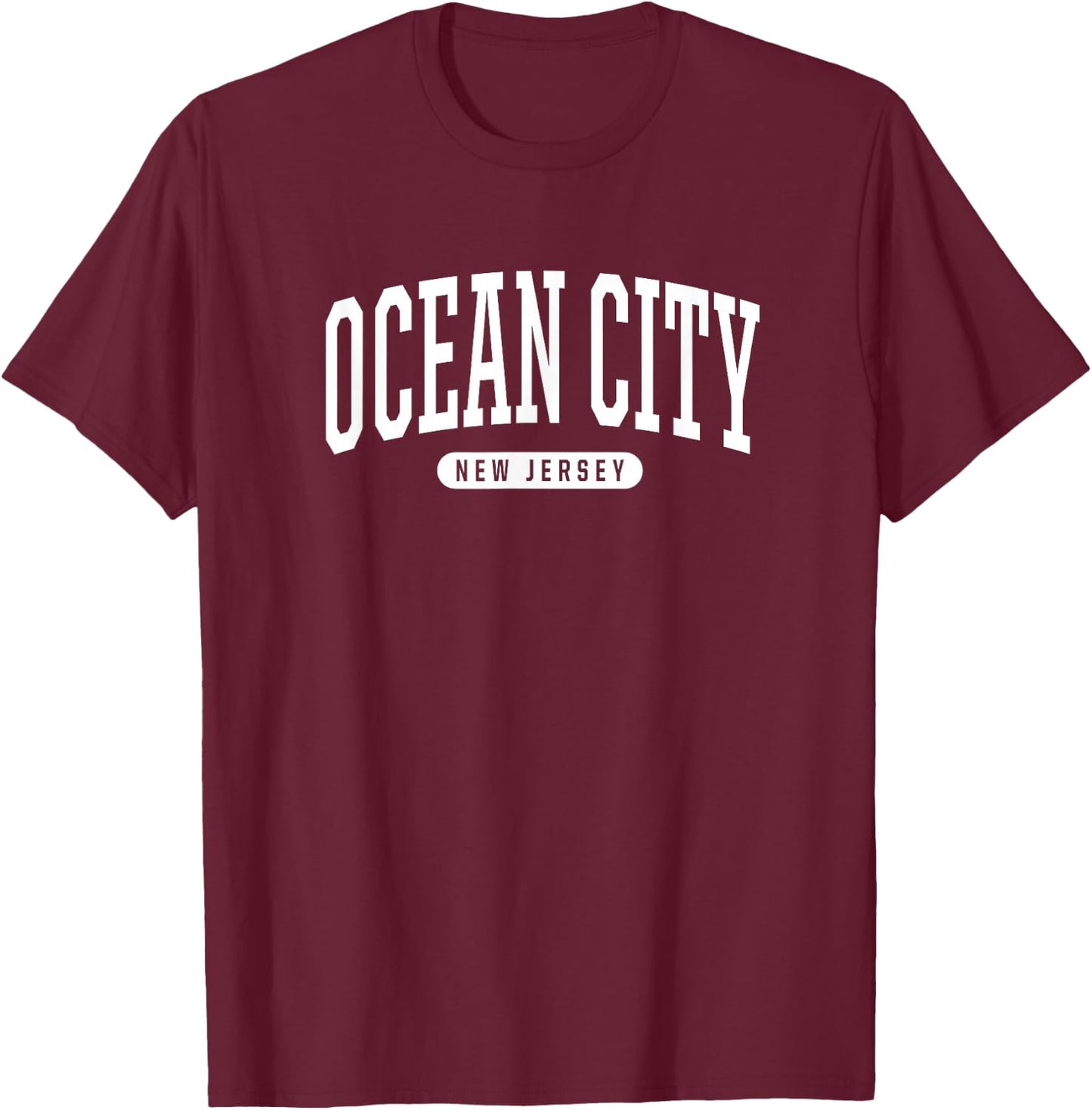 Ocean City New Jersey T Shirt Ocean City Gifts NJ T-Shirt - T-Shirt | Maroon