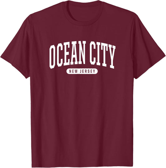 Ocean City New Jersey T Shirt Ocean City Gifts NJ T-Shirt - T-Shirt | Maroon