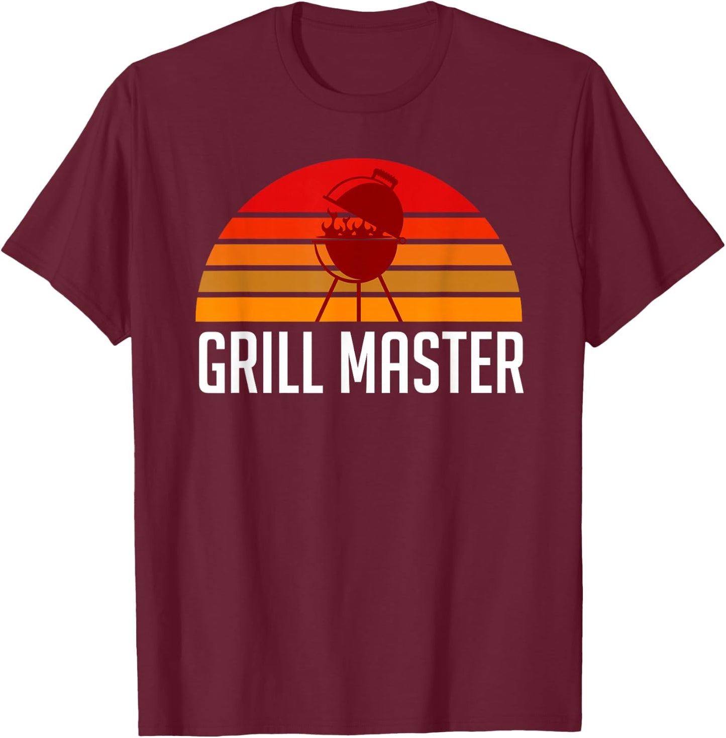 Grill Master Shirt | Cute Unique Pit BBQ Master Gift T-Shirt - T-Shirt | Maroon