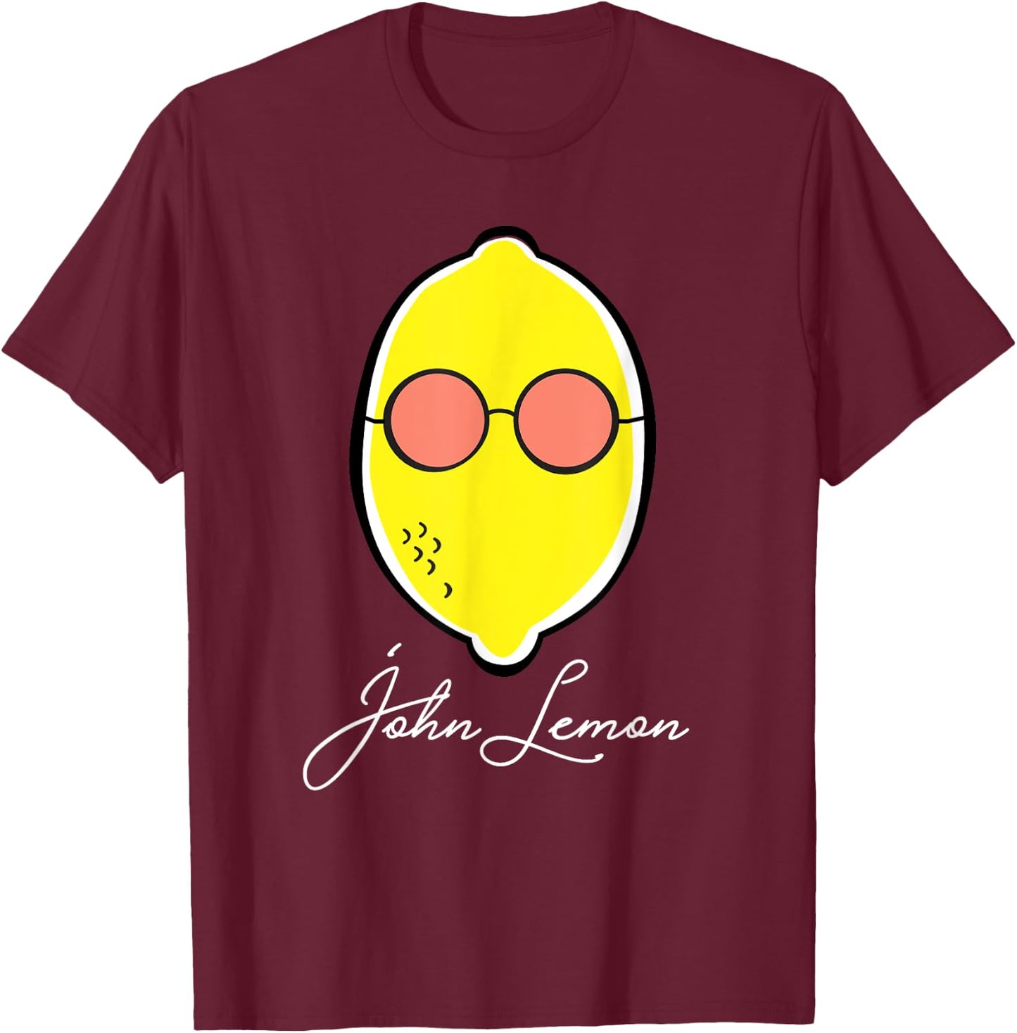 John Lemon Merch Pun Funny Gift Lime Lemon Fruit Fans T-Shirt - T-Shirt | Maroon