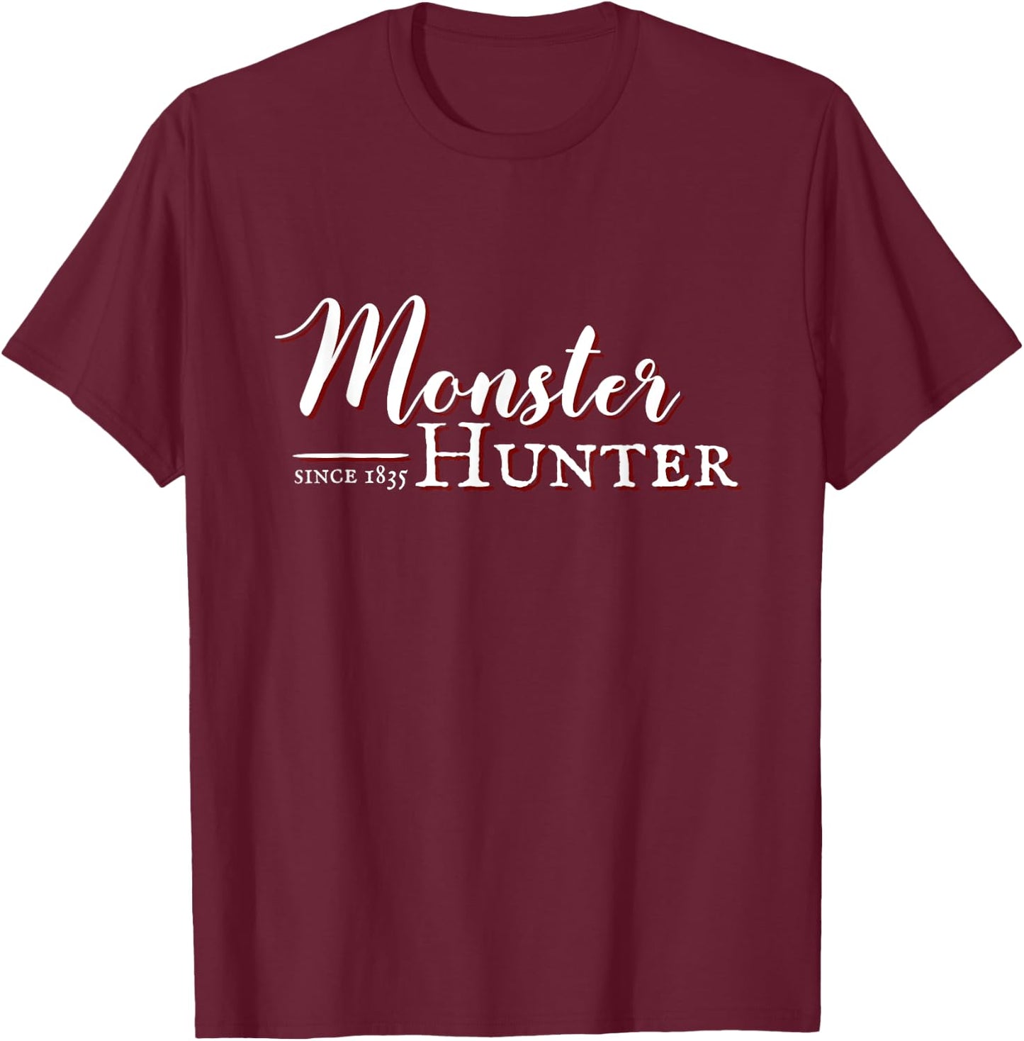 Funny Casual Monster Hunter Halloween T-Shirt - T-Shirt | Maroon