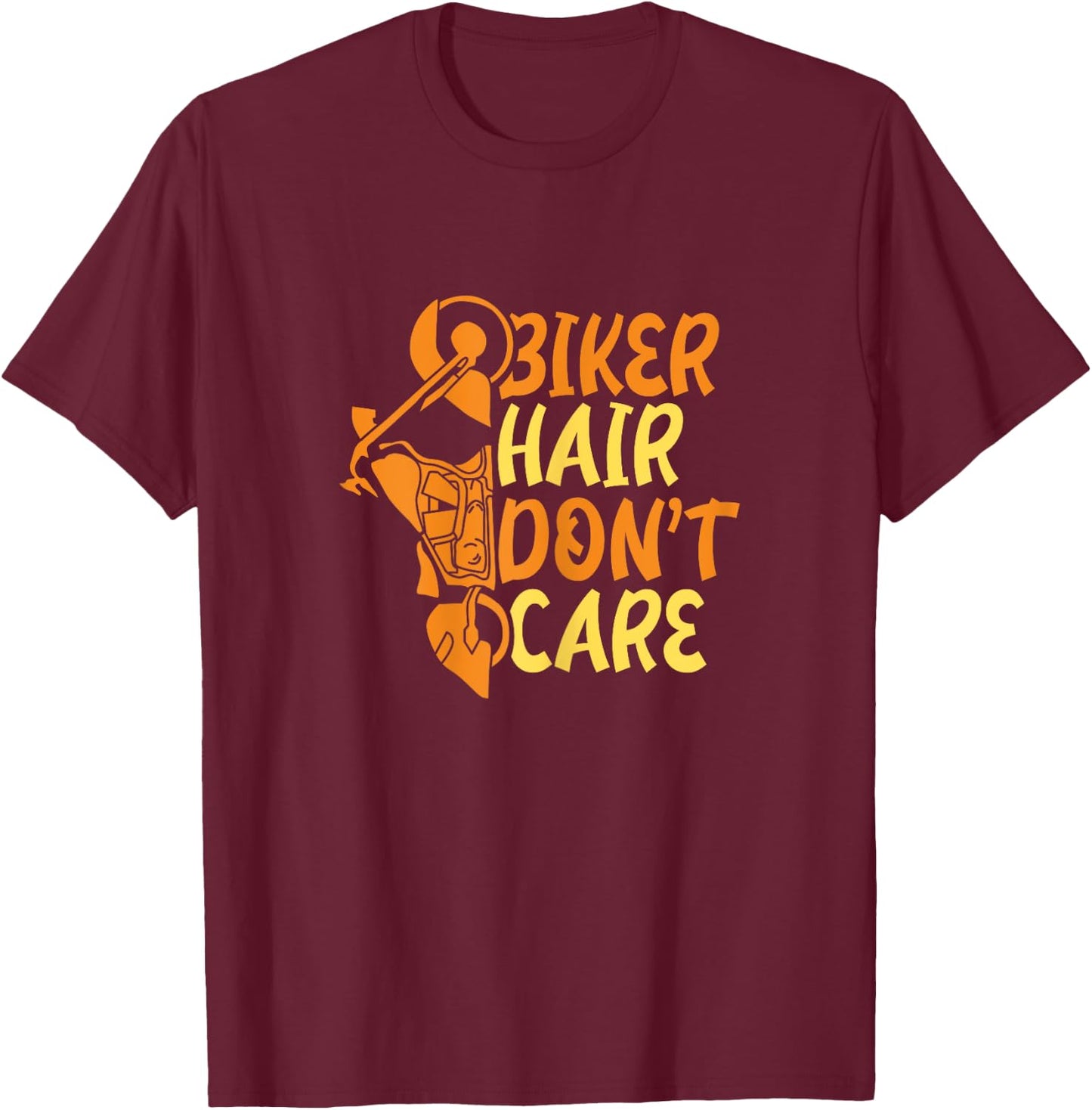 Funny Biker for a Biker Wife T-Shirt - T-Shirt | Maroon