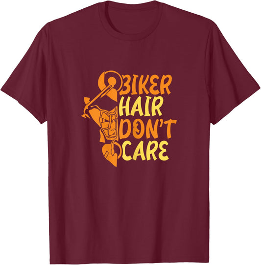 Funny Biker for a Biker Wife T-Shirt - T-Shirt | Maroon
