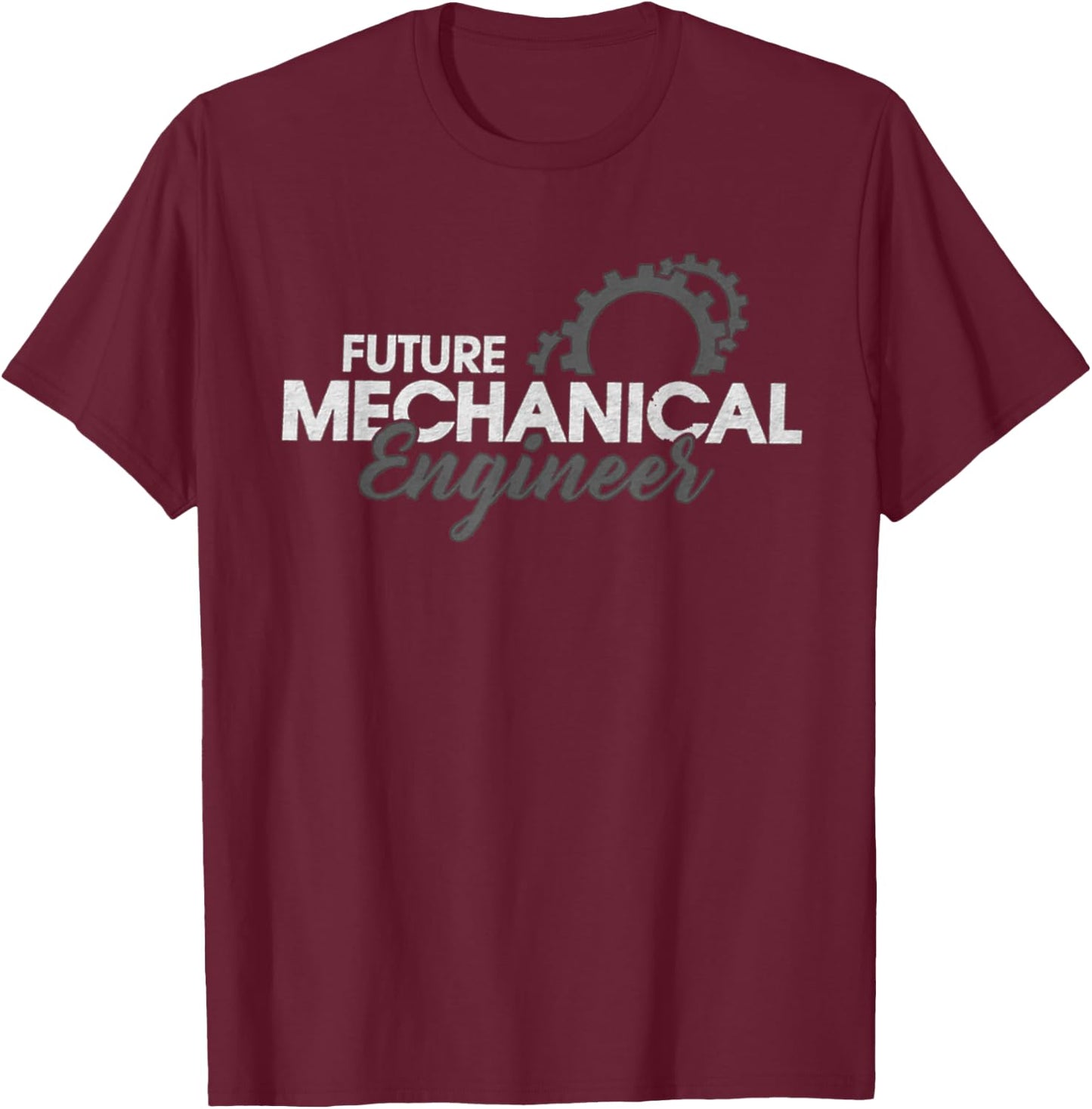 Vintage Future Engineering - Mechanical Engineering T-Shirt - T-Shirt | Maroon