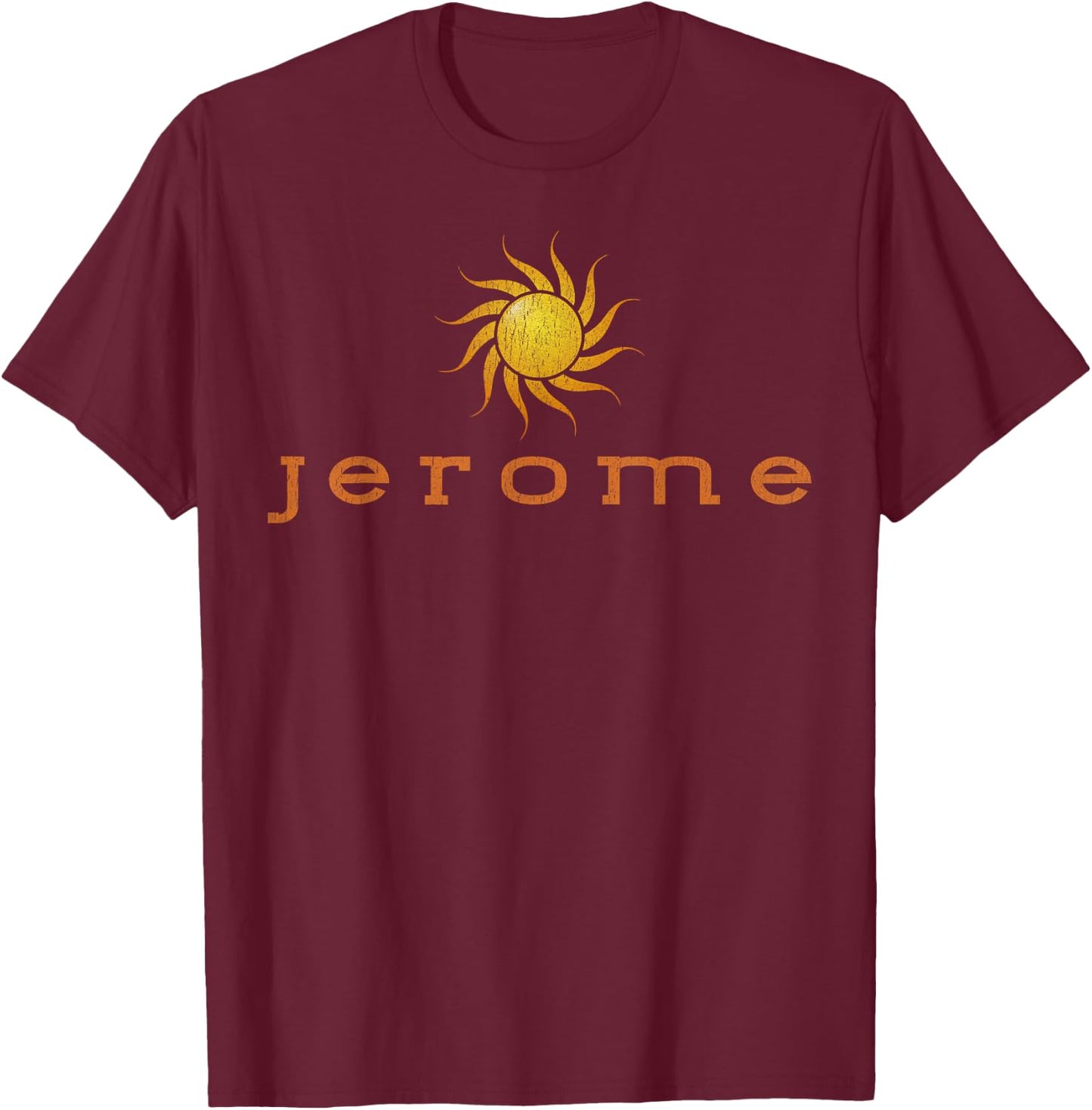 Vintage Jerome Arizona Sunshine Distressed Women Kids T-Shirt - T-Shirt | Maroon