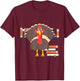 Librarian Turkey Thanksgiving Shirt For Librarian T-Shirt - T-Shirt | Maroon