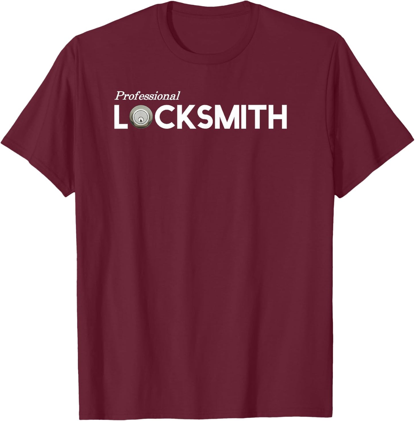 Professional Locksmith T-Shirt - T-Shirt | Maroon