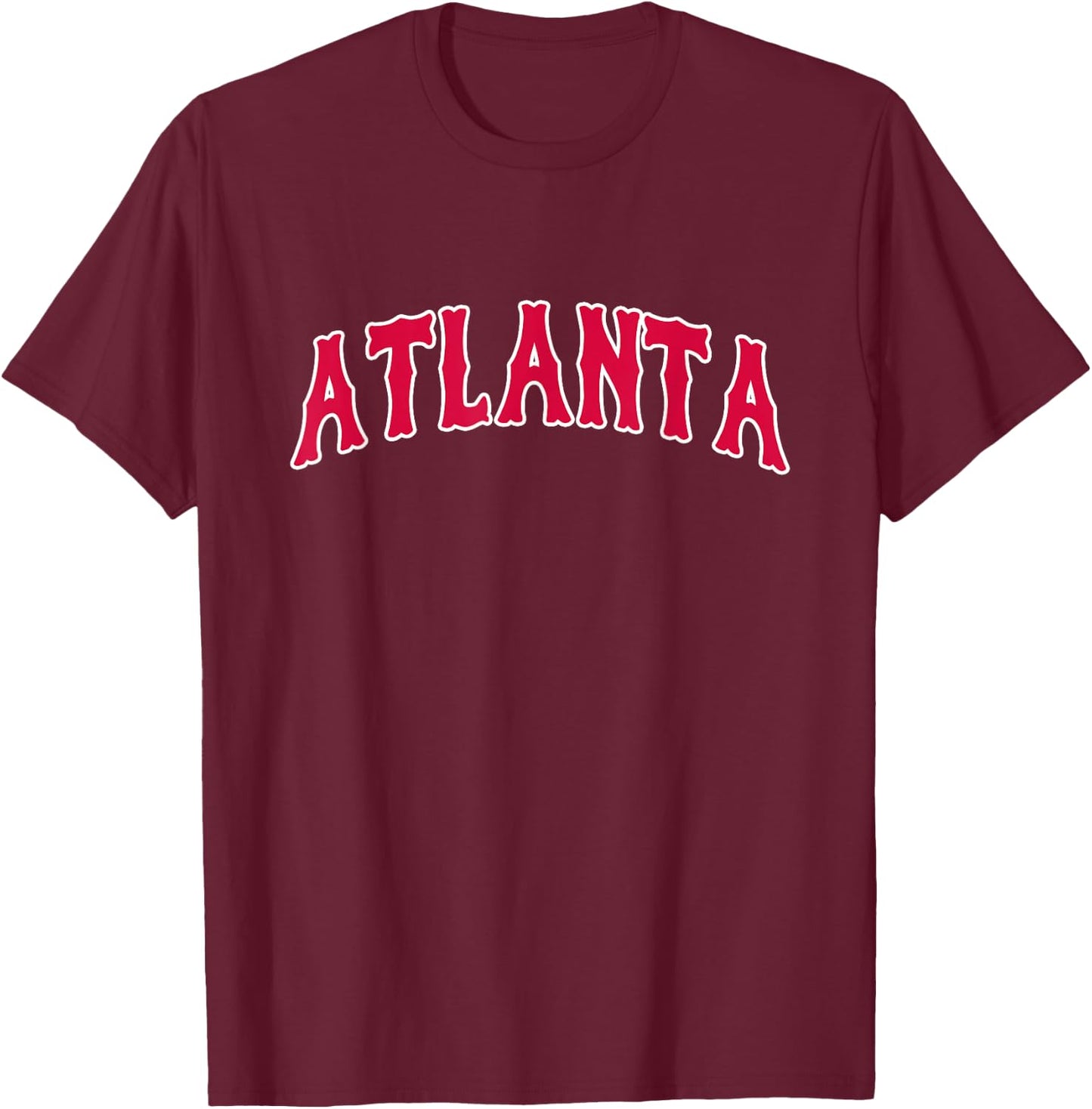 Atlanta - Throwback Design - Classic T-Shirt - T-Shirt | Maroon