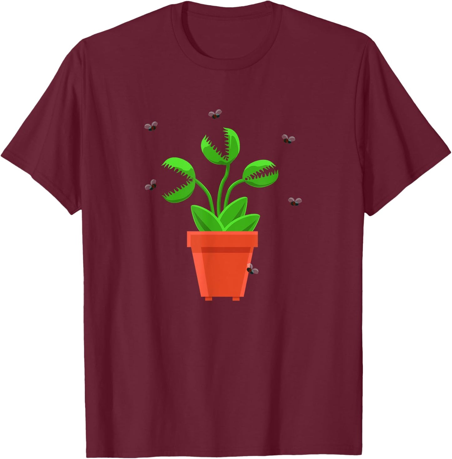 Halloween Venus Fly Trap Flytrap Blue T-Shirt - T-Shirt | Maroon
